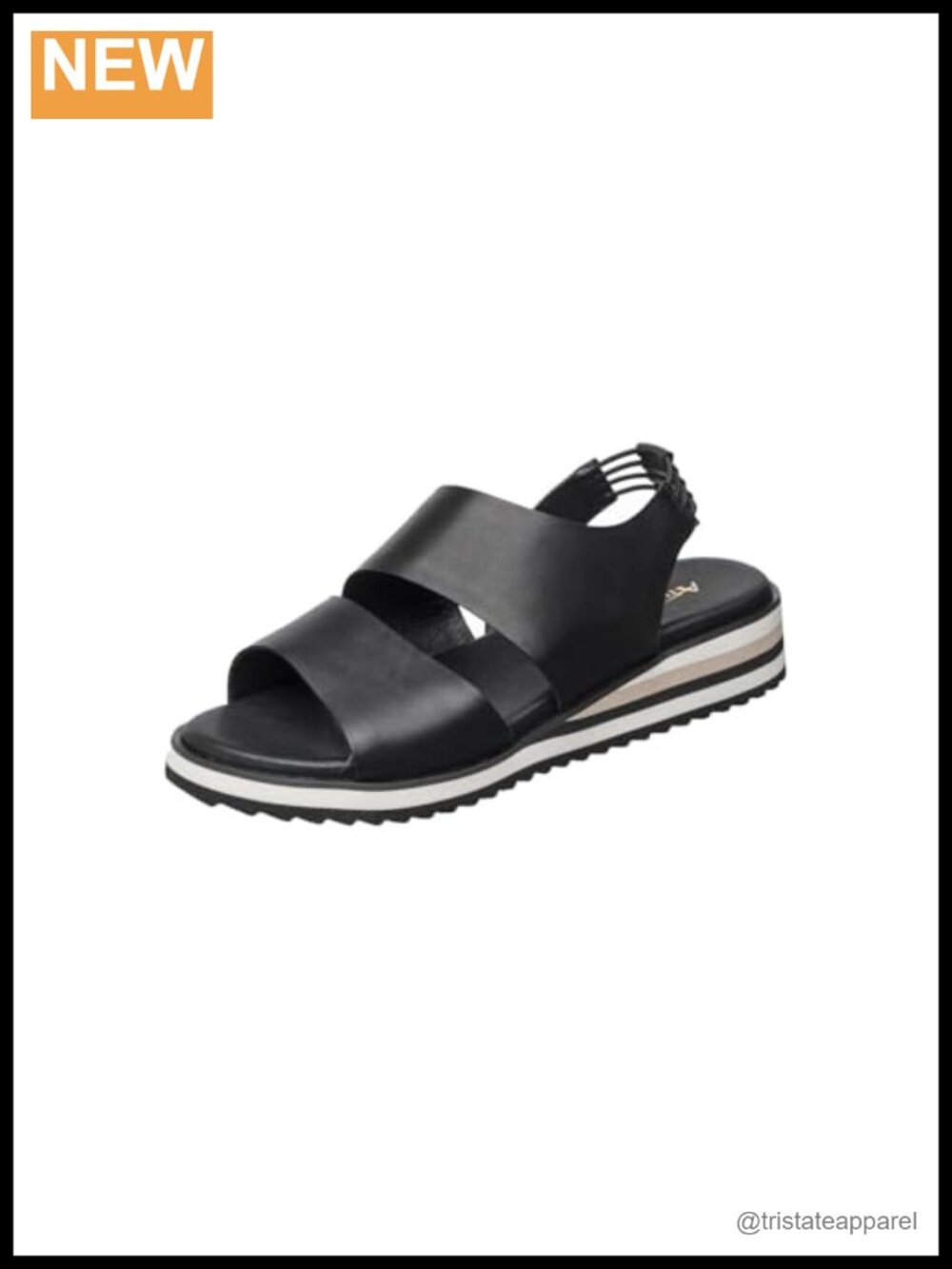 Paige Low Leather Flat Sandals Latex Cushioned Slingback Slip On